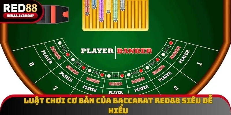 Luật chơi cơ bản của baccarat RED88 siêu dễ hiểu