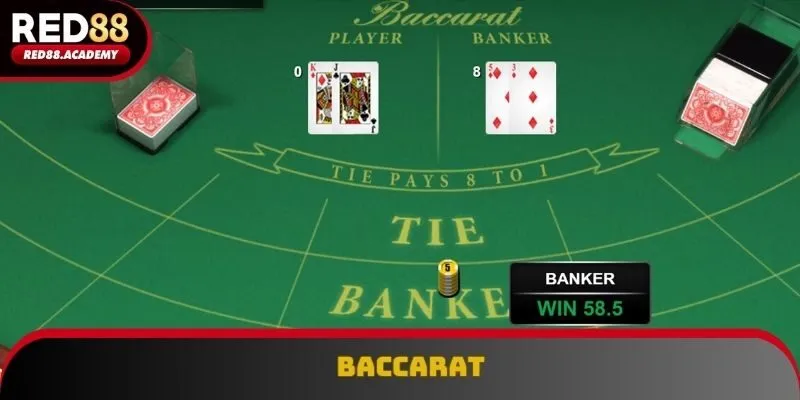 Baccarat là bộ môn được hội viên lâu năm yêu thích năm 2025